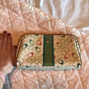 Brand new XL COACH makeup bag